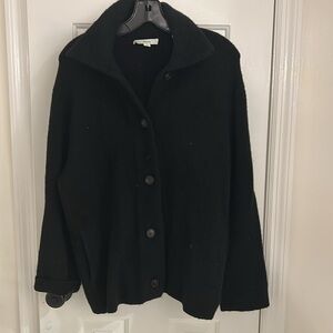 Vince heavy warm black cardigan with buttons